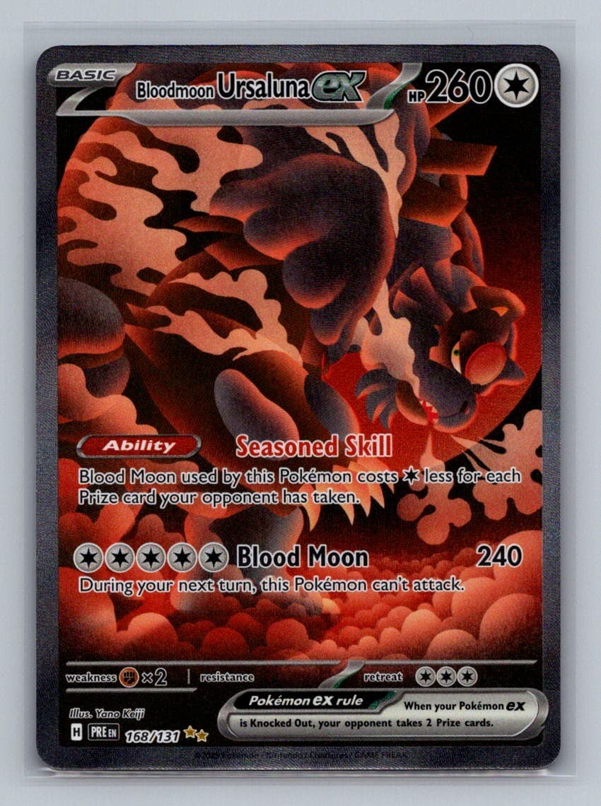 Bloodmoon Ursaluna ex Special Illustration Rare Prismatic Evolutions 168/131 NM