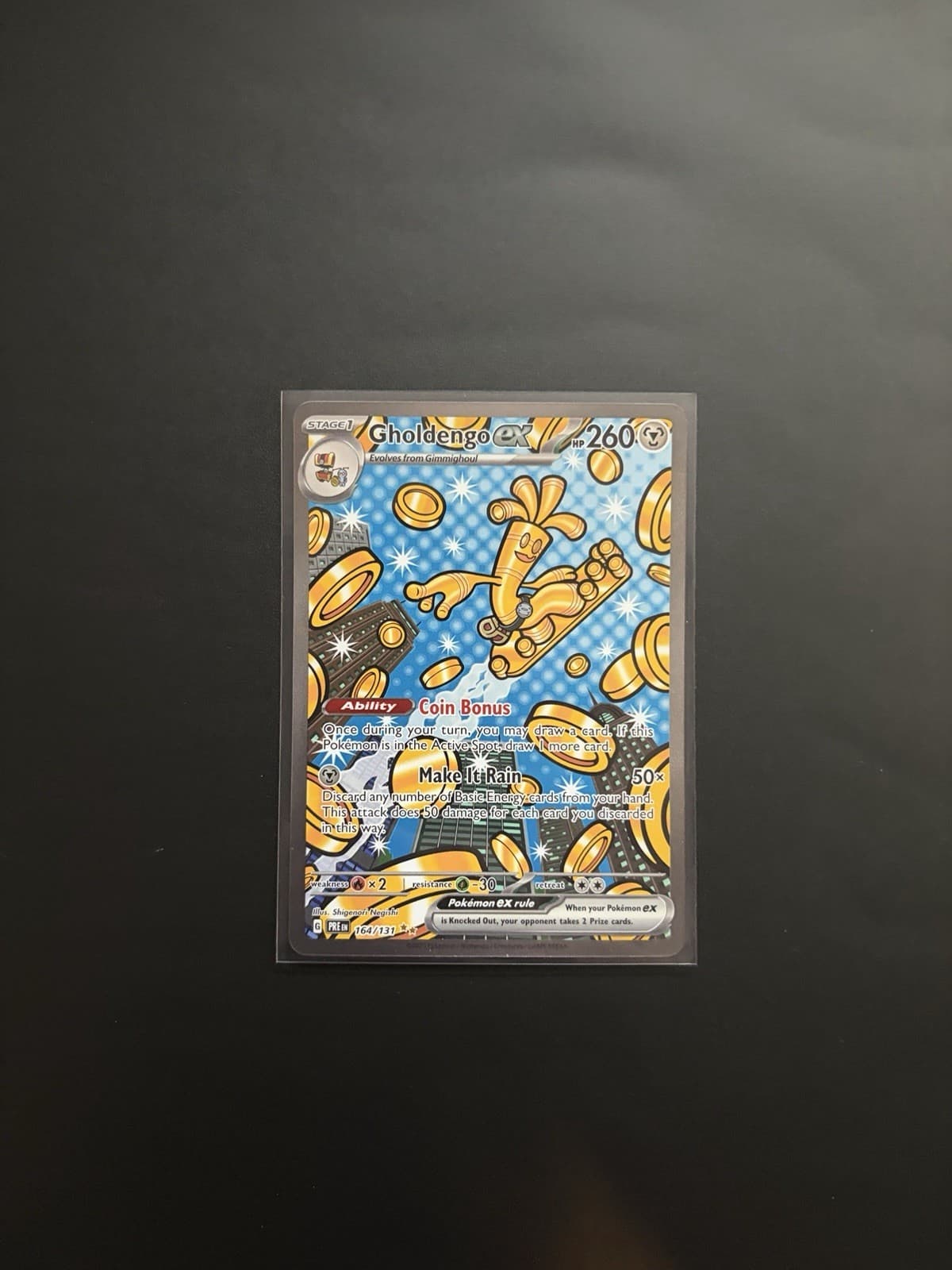 Gholdengo ex 164/131 Sv: Prismatic Evolutions Holo