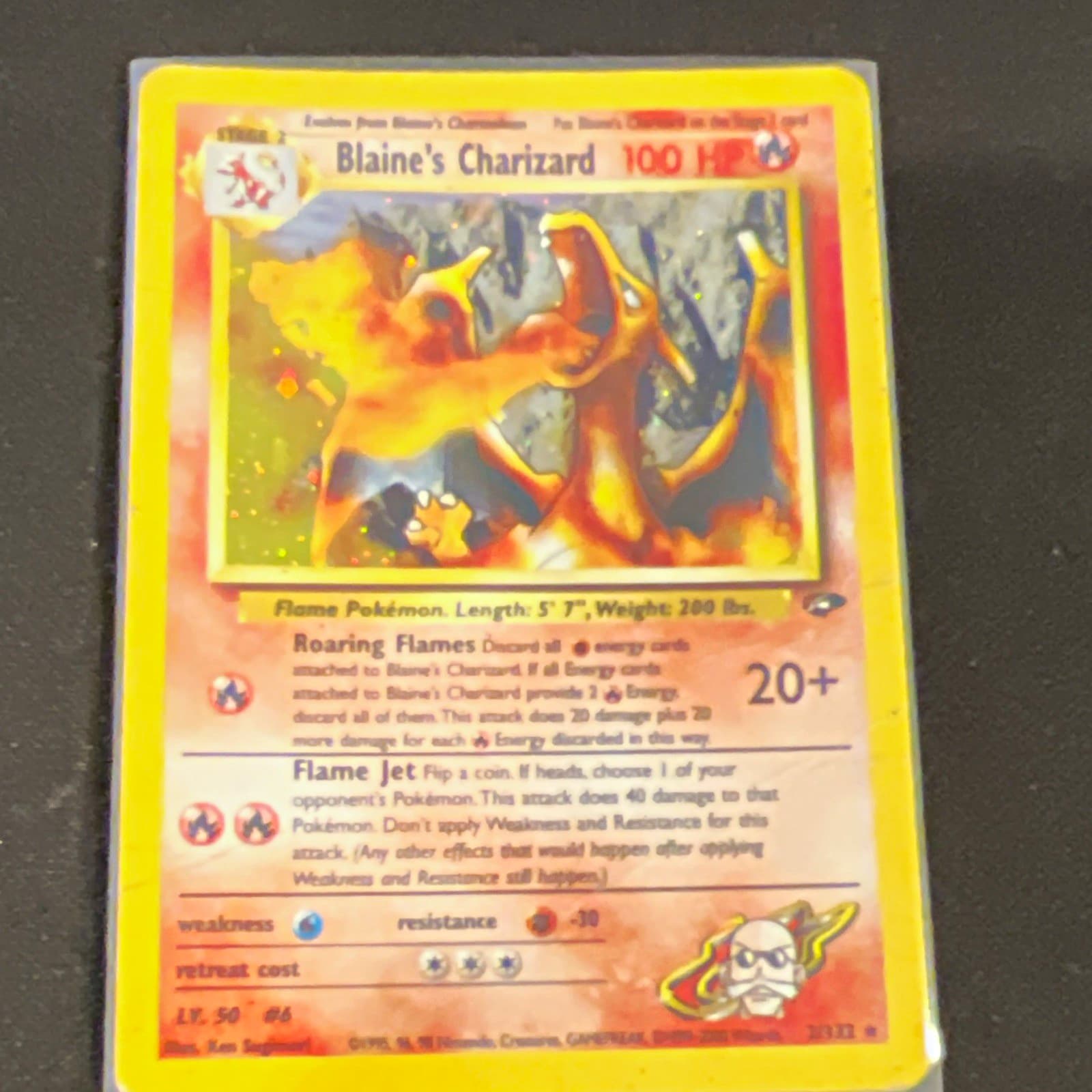 Pokemon TCG Blaine's Charizard 2/132 Gym Challenge 2000 English Holo Rare