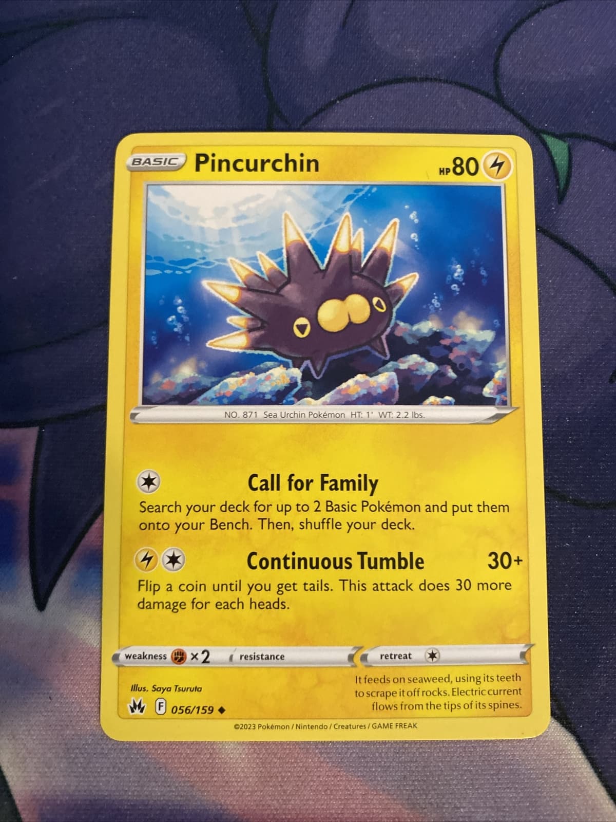 Pokemon TCG Crown Zenith Pincurchin 56/159