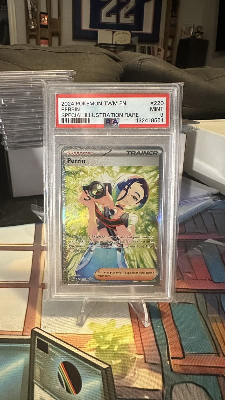 Perrin 2024 Pokemon Twilight Masquerade #220 SIR PSA 9