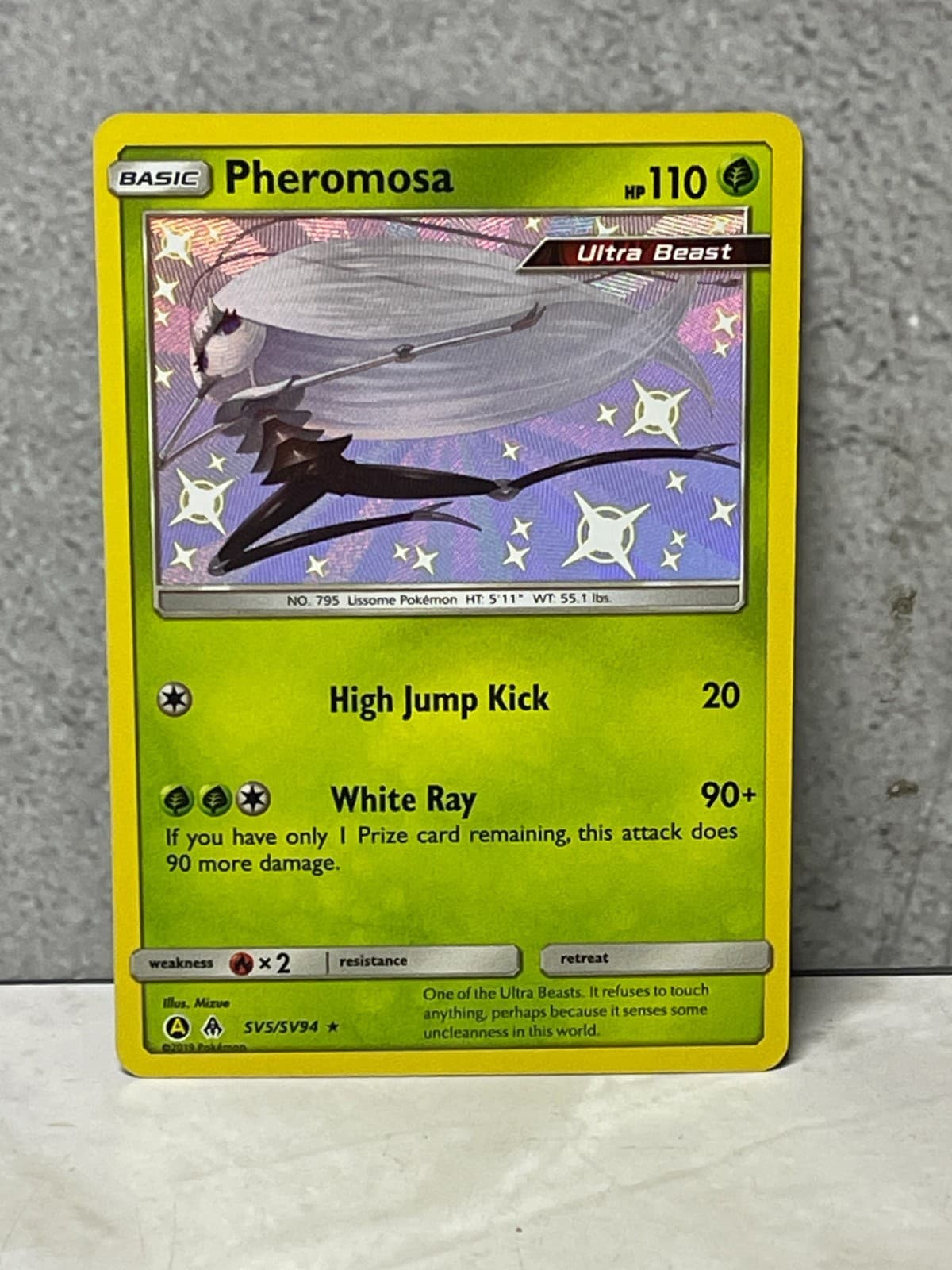 Pokemon Hidden Fates Shiny Vault HOLO Pheromosa sv5/sv94 (invE)