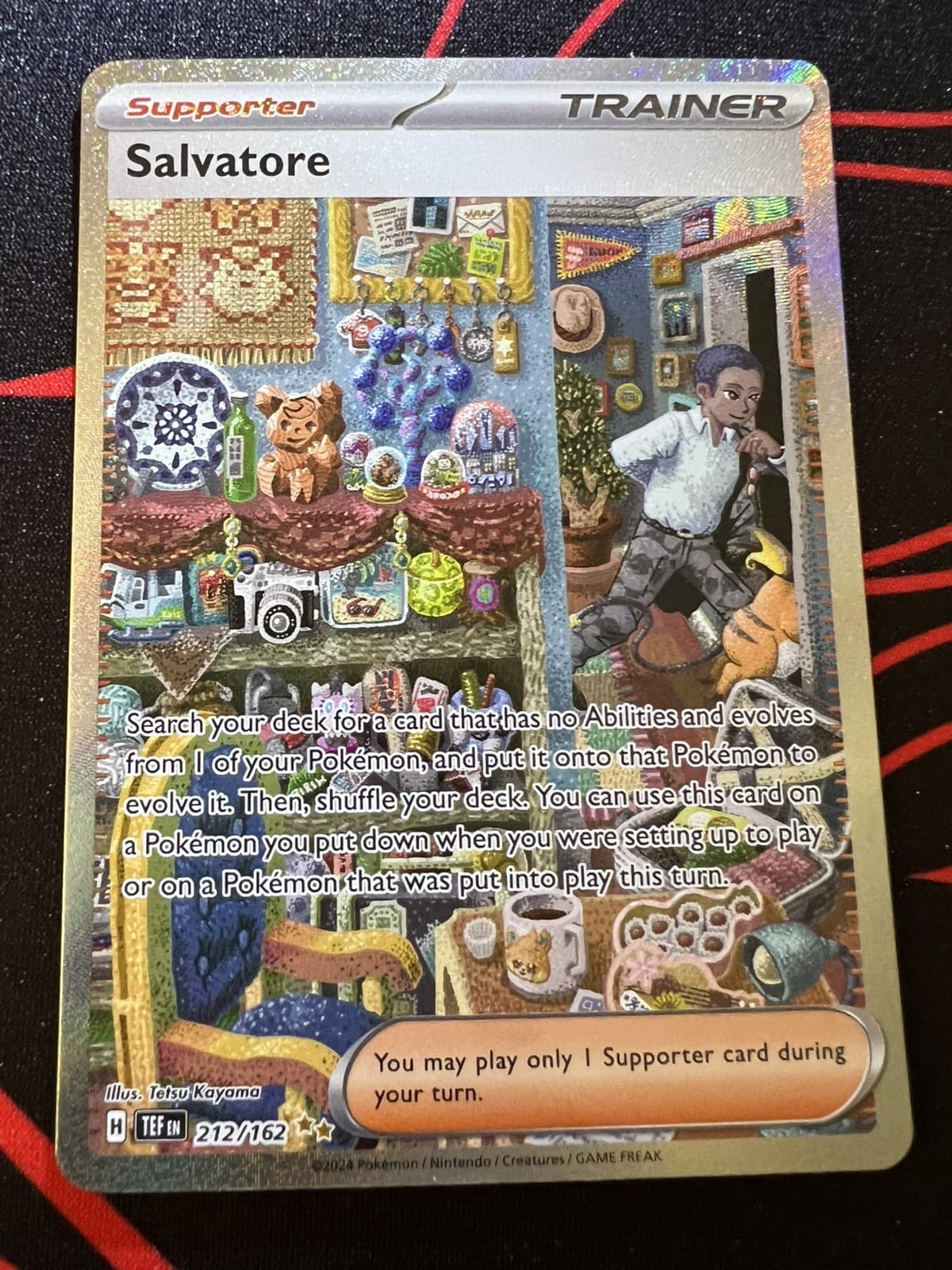 Salvatore 212/162 Pokemon Temporal Forces Special Illustration Rare Holo