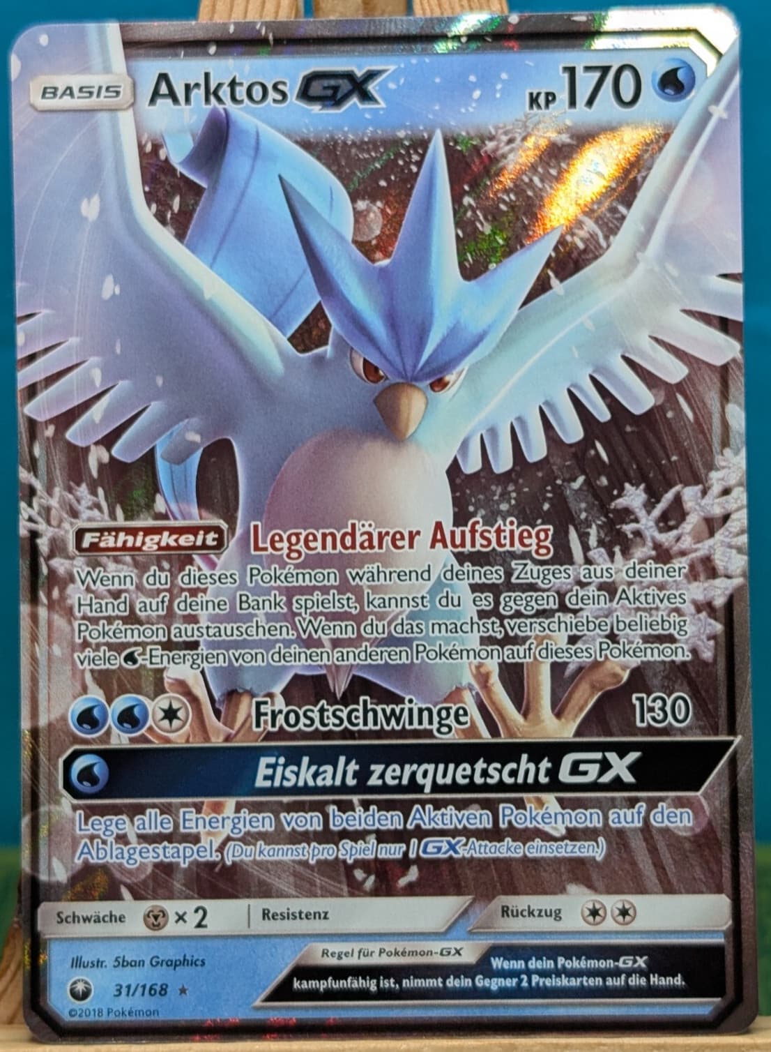 POKEMON - Sturm am Firmament - Arktos GX - 31/168 - deutsch
