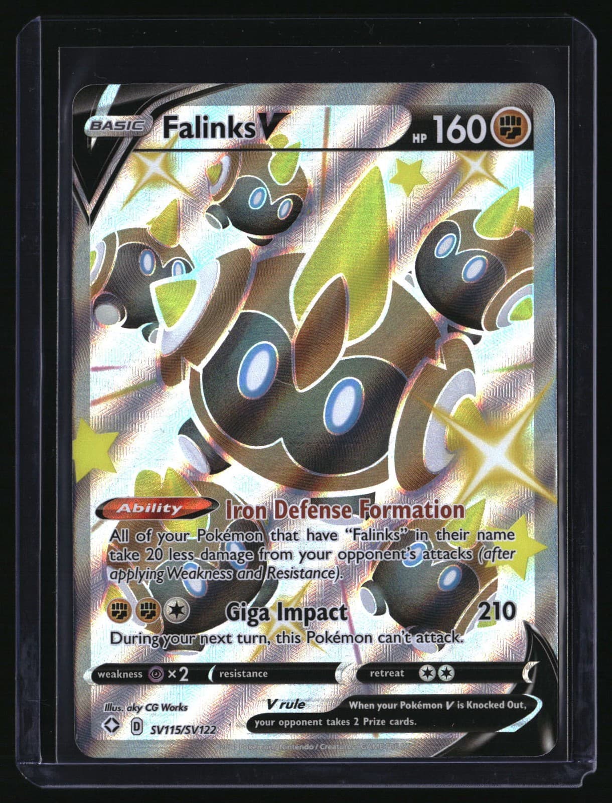 Shining Fates: Shiny Vault #SV115/SV122 Falinks V
