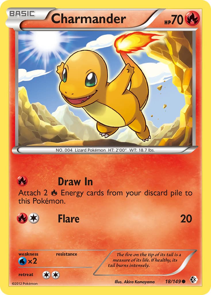 Charmander 18/149 | LP | Boundaries Crossed | Pokemon TCG - 2012