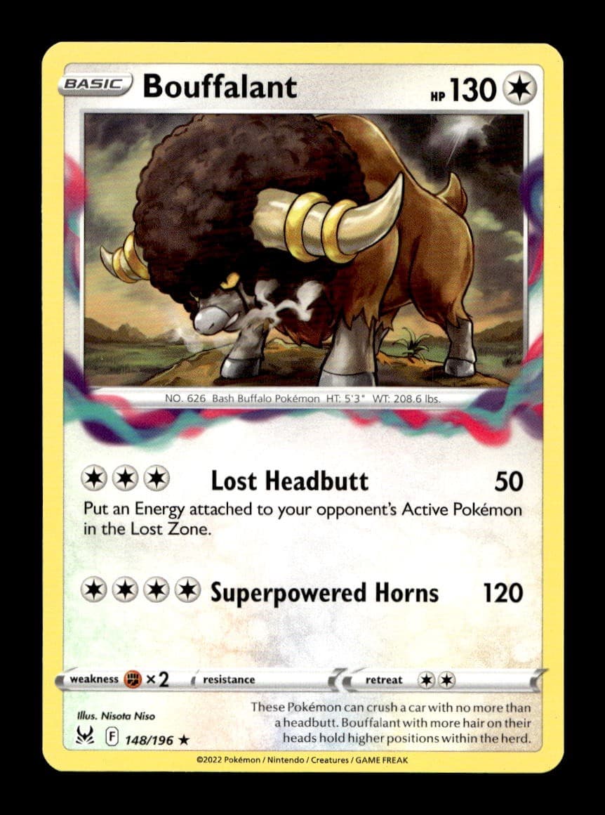 Bouffalant 148/196 Rare Lost Origin Pokemon Near Mint