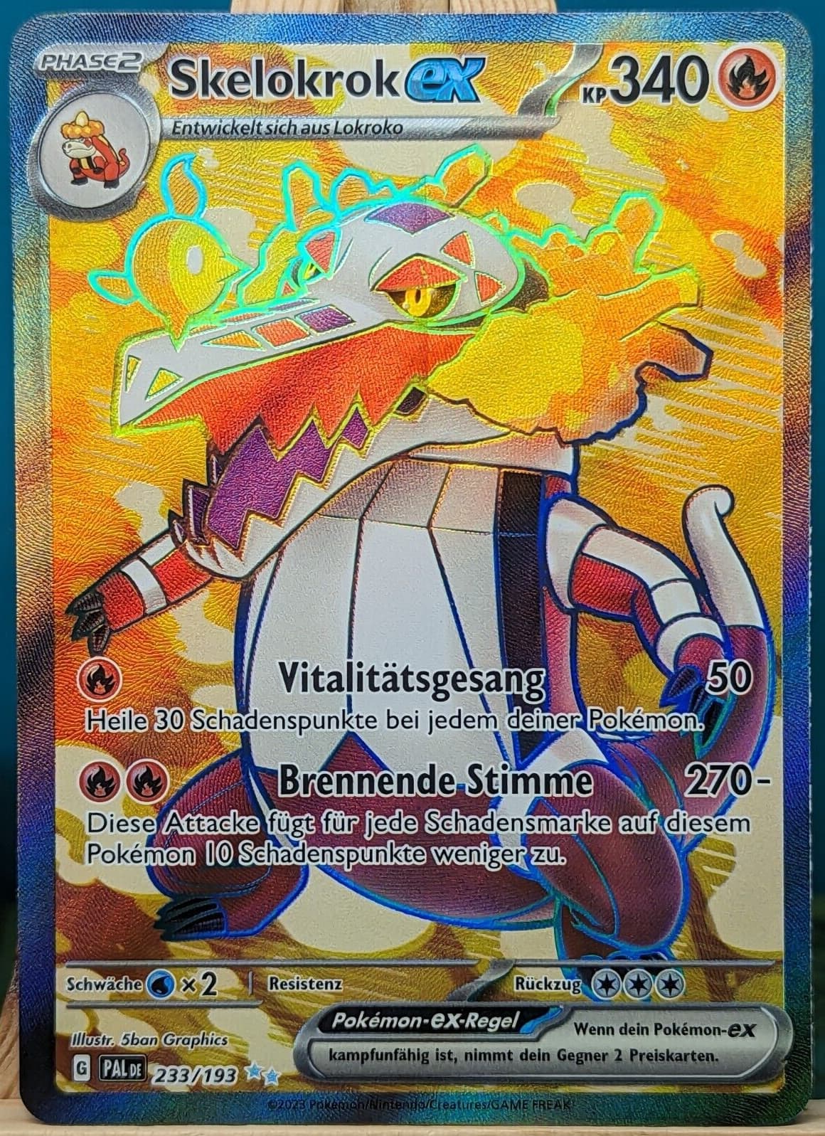POKEMON - Entwicklungen in Paldea - Skelokrok EX - 233/193 - deutsch