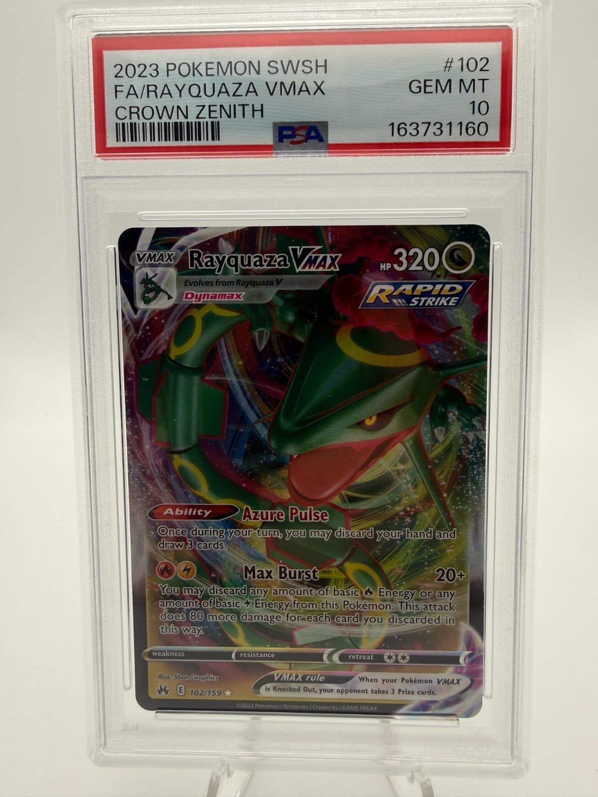 PSA 10 Rayquaza VMAX [102/159]