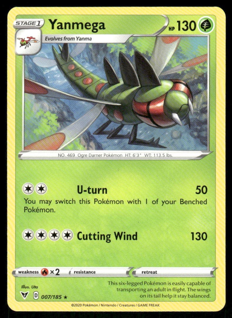 Yanmega 007/185 - Vivid Voltage - Rare NM