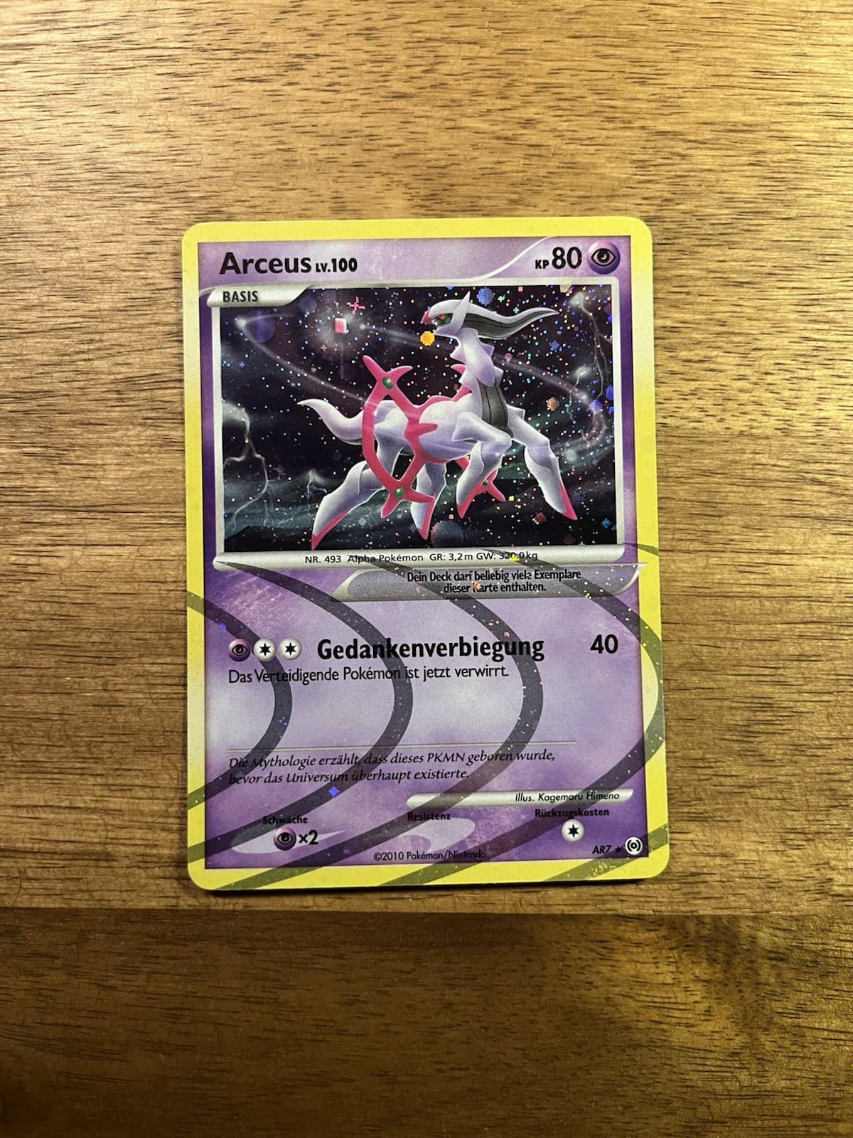 Arceus AR7 – Pokémon Karte Deutsch Holo– Near Mint