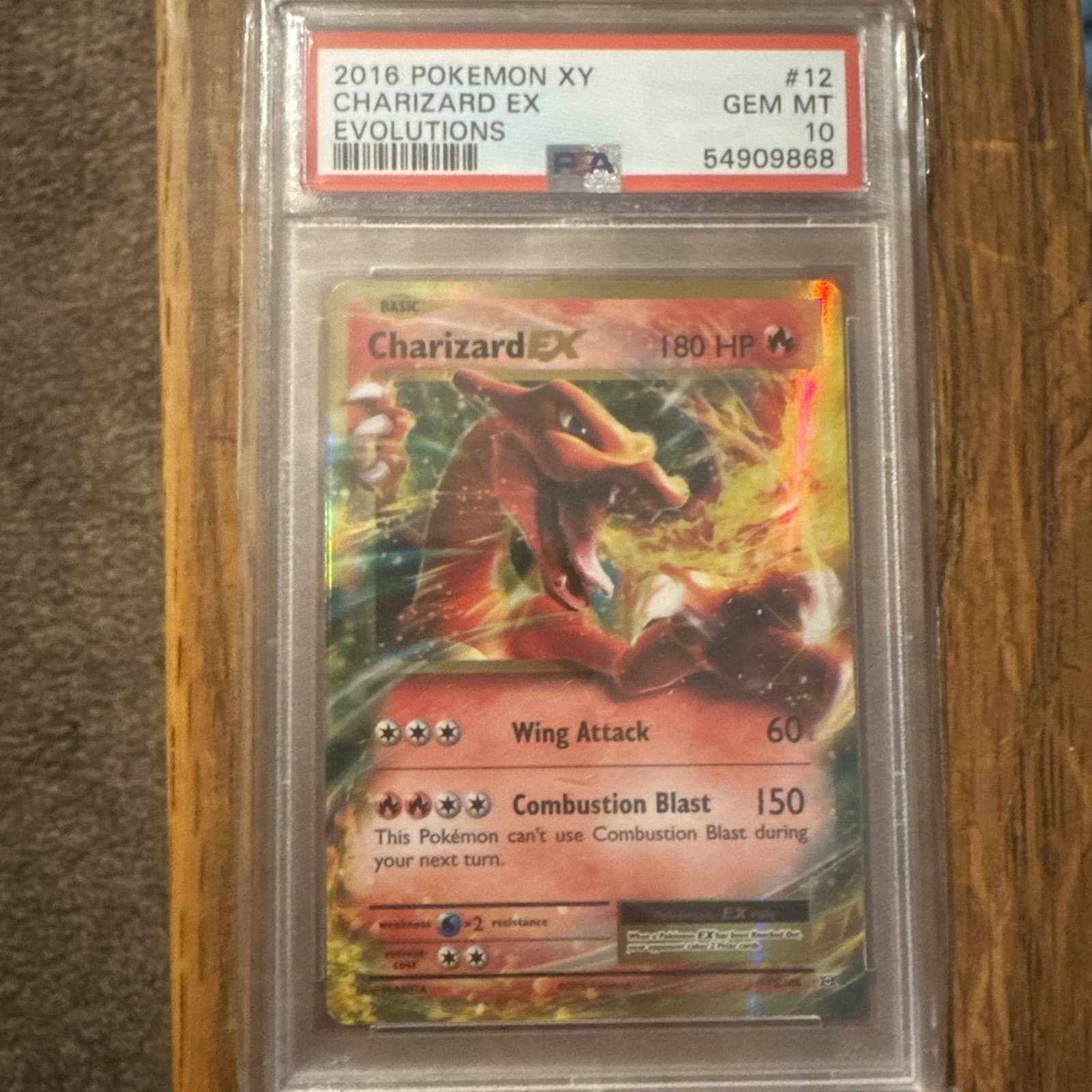 2016 Pokemon XY Evolutions Charizard EX Ultra Rare Holo EN #12/108 PSA 10