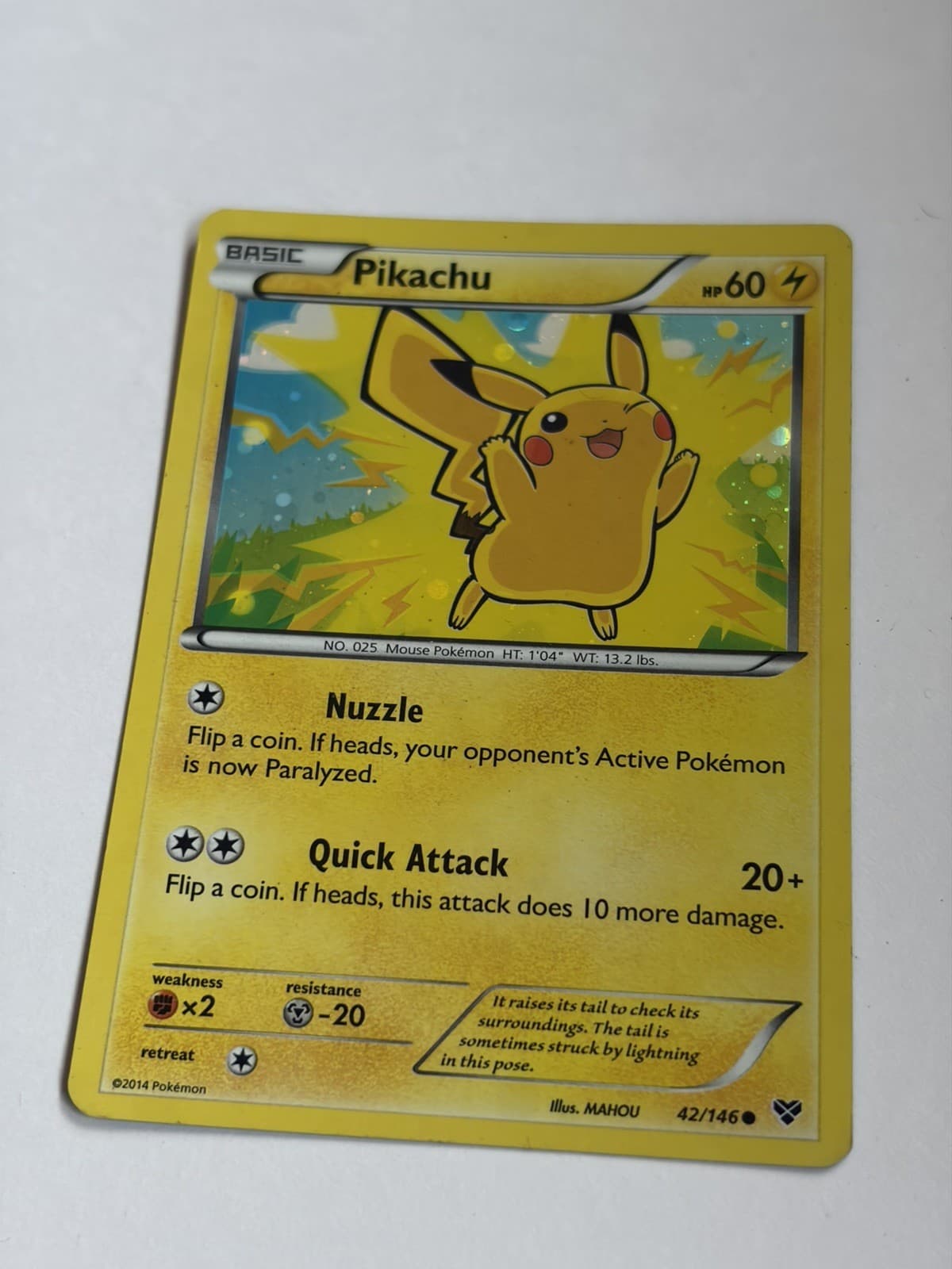Pokemon Card Pikachu XY 42/146 Holo Movie Promo LP