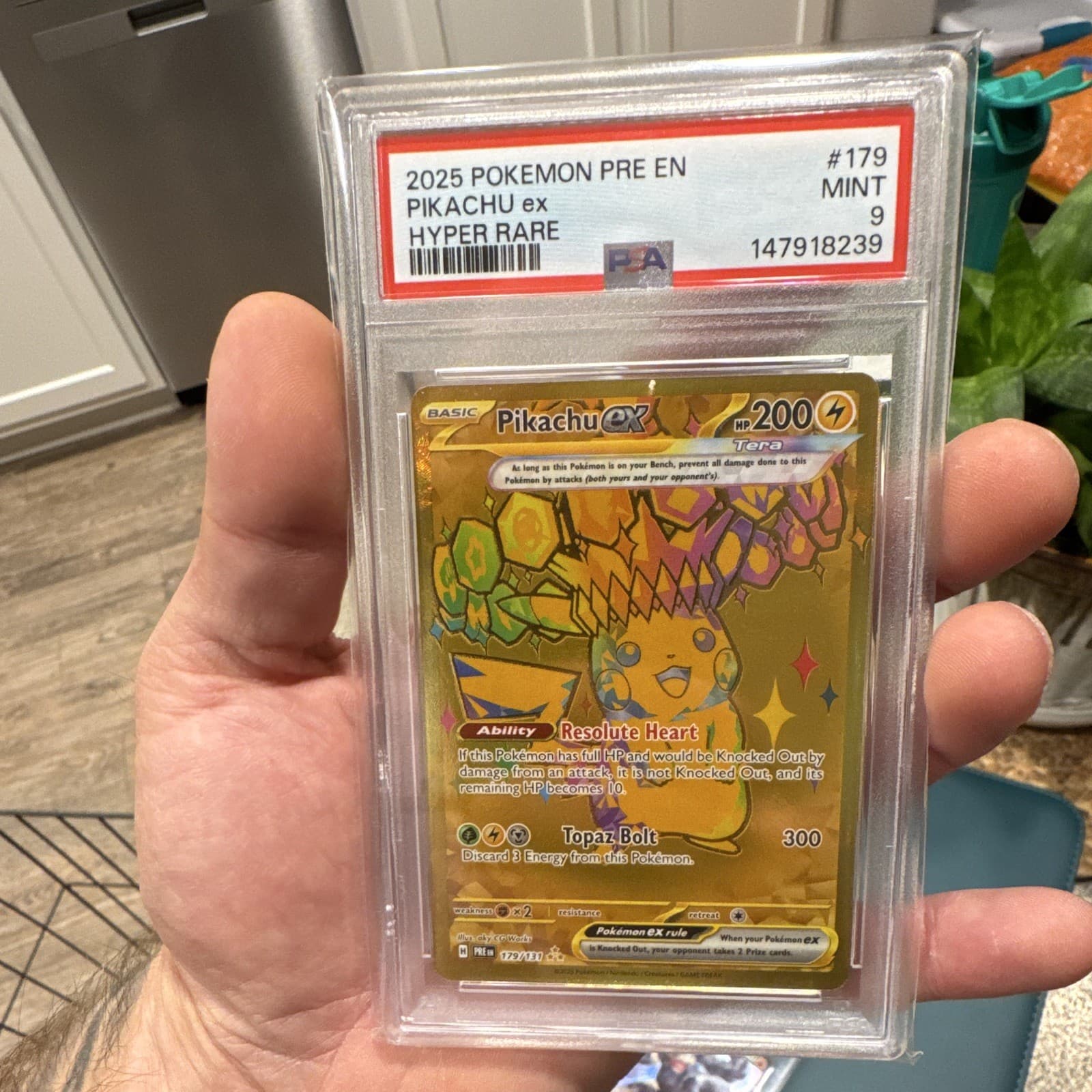 The Pokémon Company Pikachu ex 179/131 Prismatic Evolutions Tera Holo PSA 9