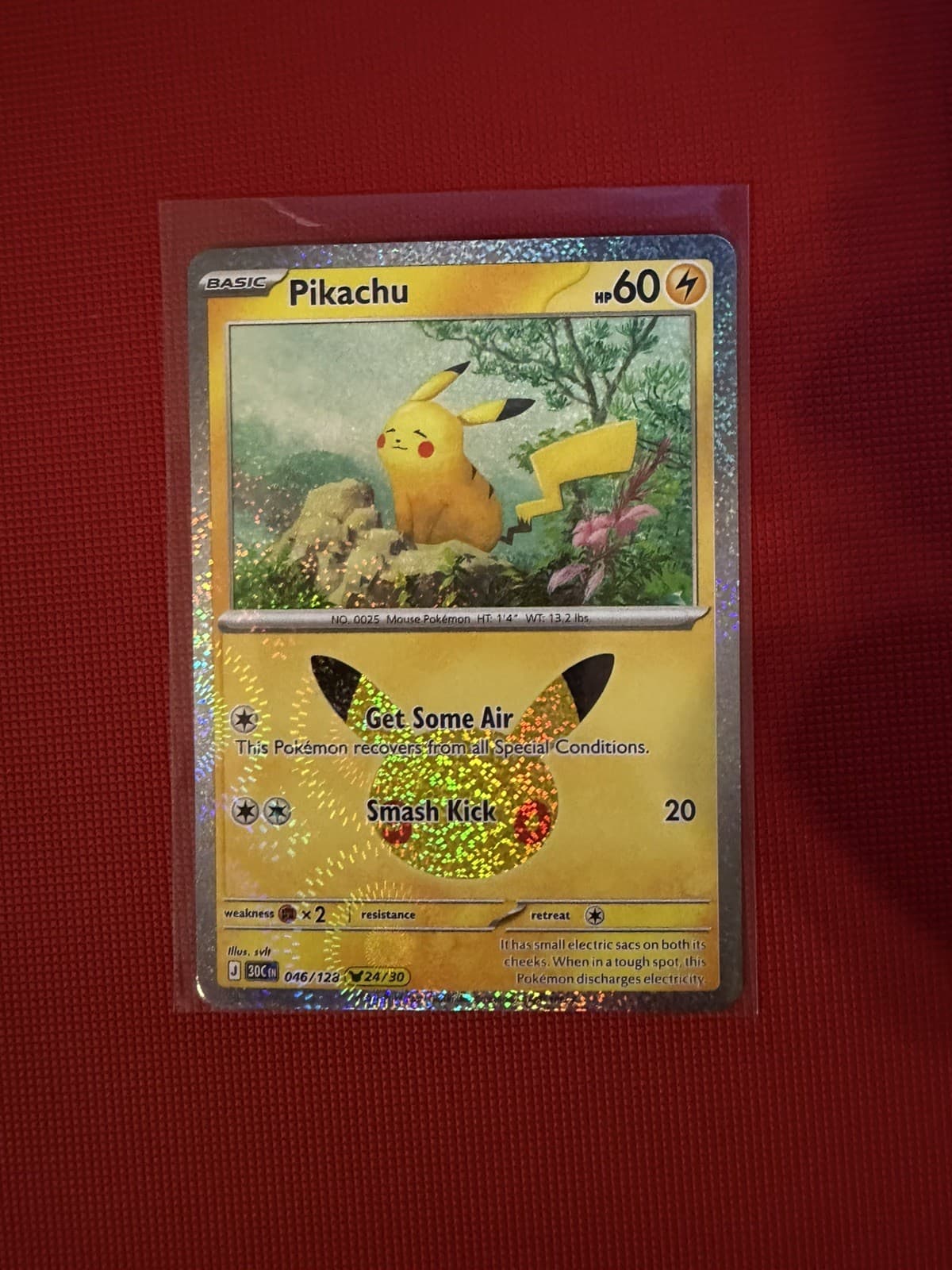 Pikachu 46/128 (24/30) Pokemon 30th Anniversary Celebration