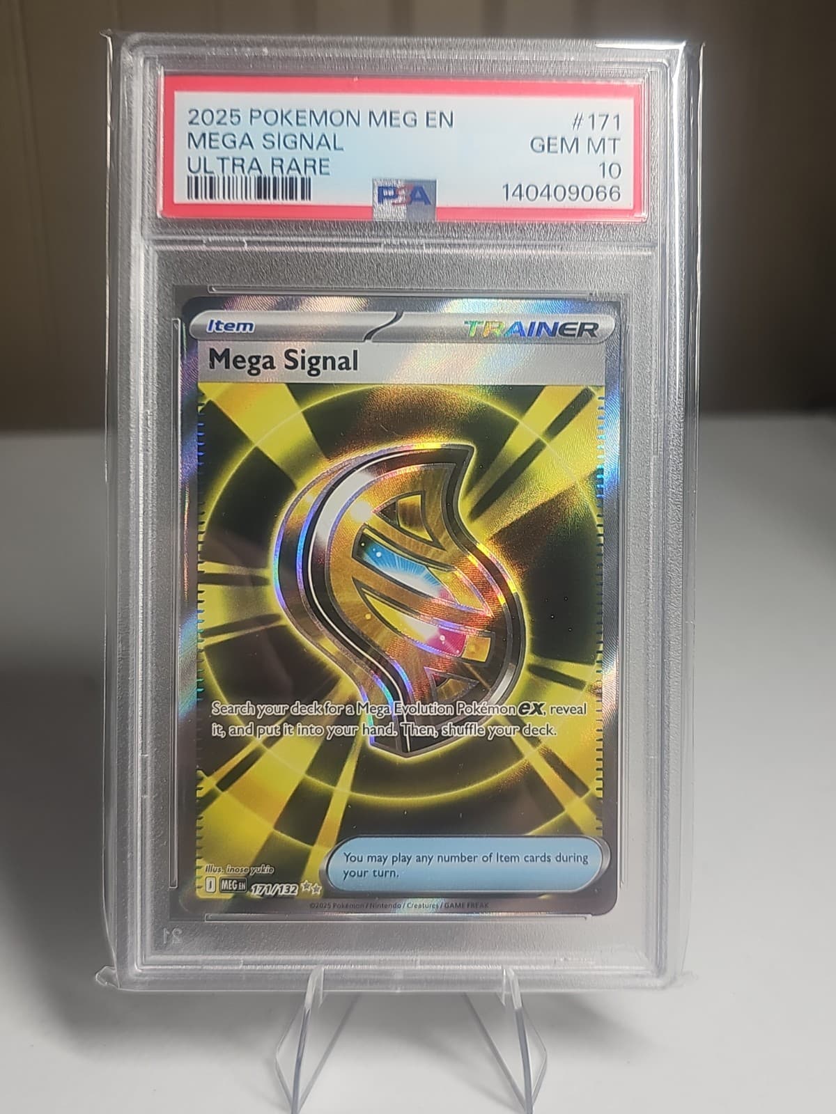 Pokémon TCG Mega Signal Ultra Rare Card 171/132 Mega Evolution PSA 10