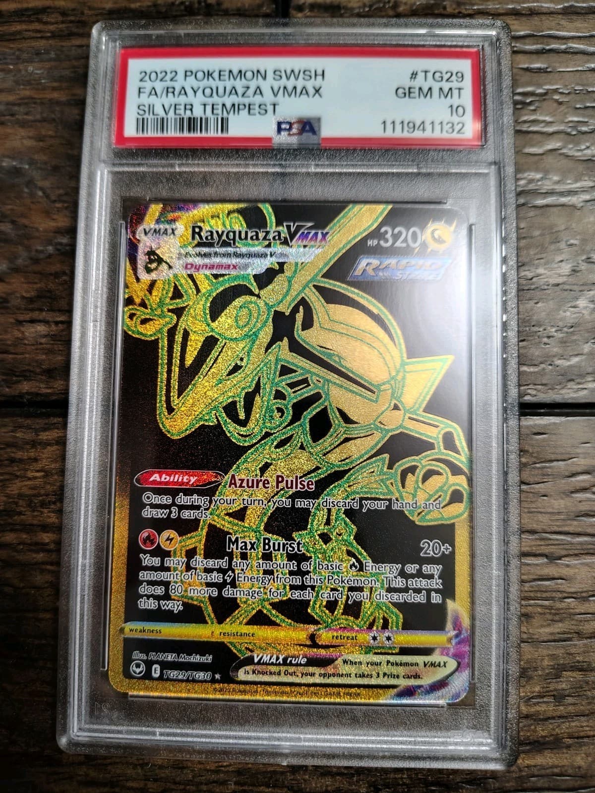 2022 Pokémon Trainer Gallery Full Art #TG29 Rayquaza VMax Gem Mint PSA 10