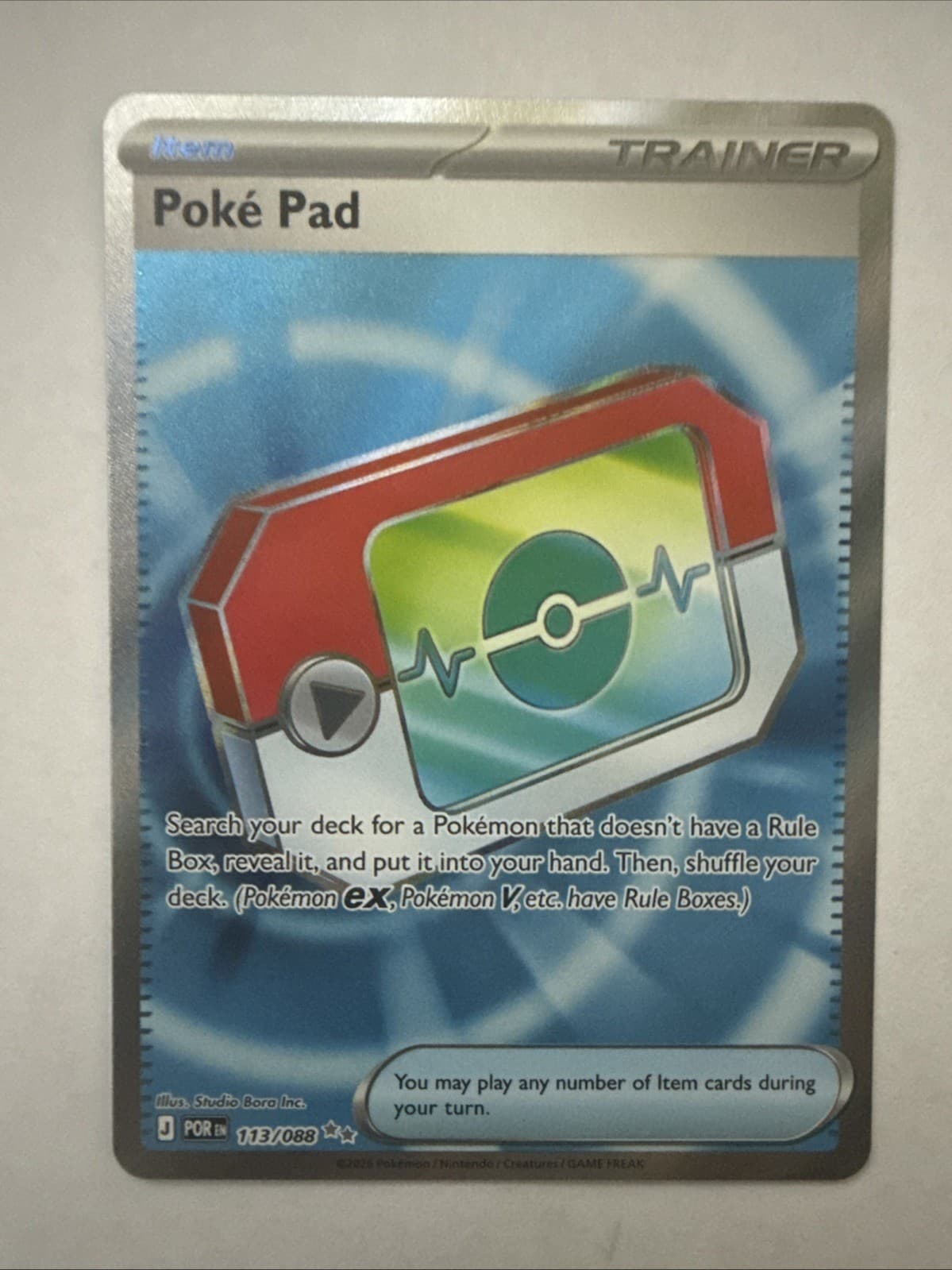 Pokemon TCG Poké Pad 113/088 Perfect Order Ultra Rare Near Mint