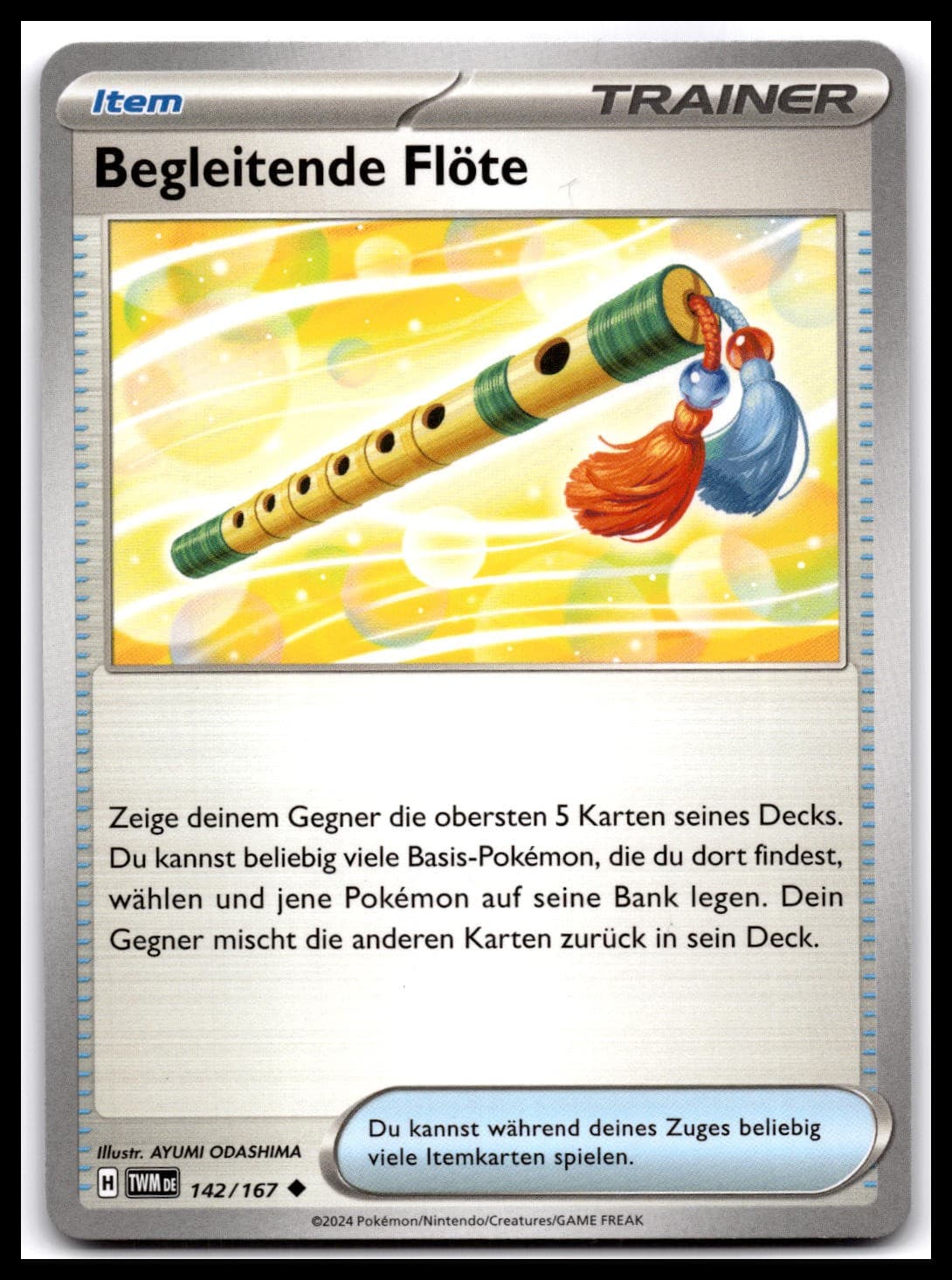 Begleitende Flöte 142 Maskerade im Zwielicht Pokemon TCG