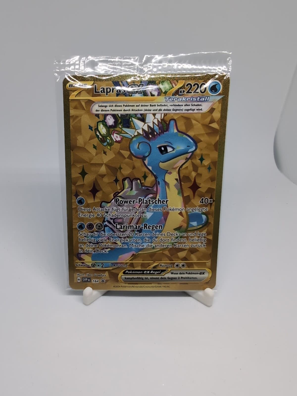 Pokémon TCG Lapras EX SVP 164 Black Star Promo Near Mint Deutsch Sealed