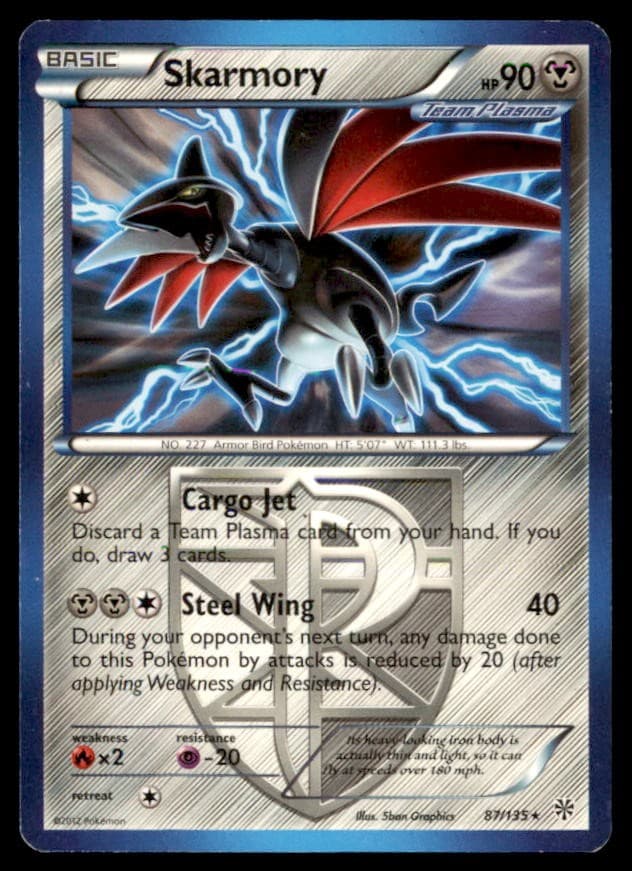 Pokemon Skarmory Plasma Storm 87/135 Non Holo