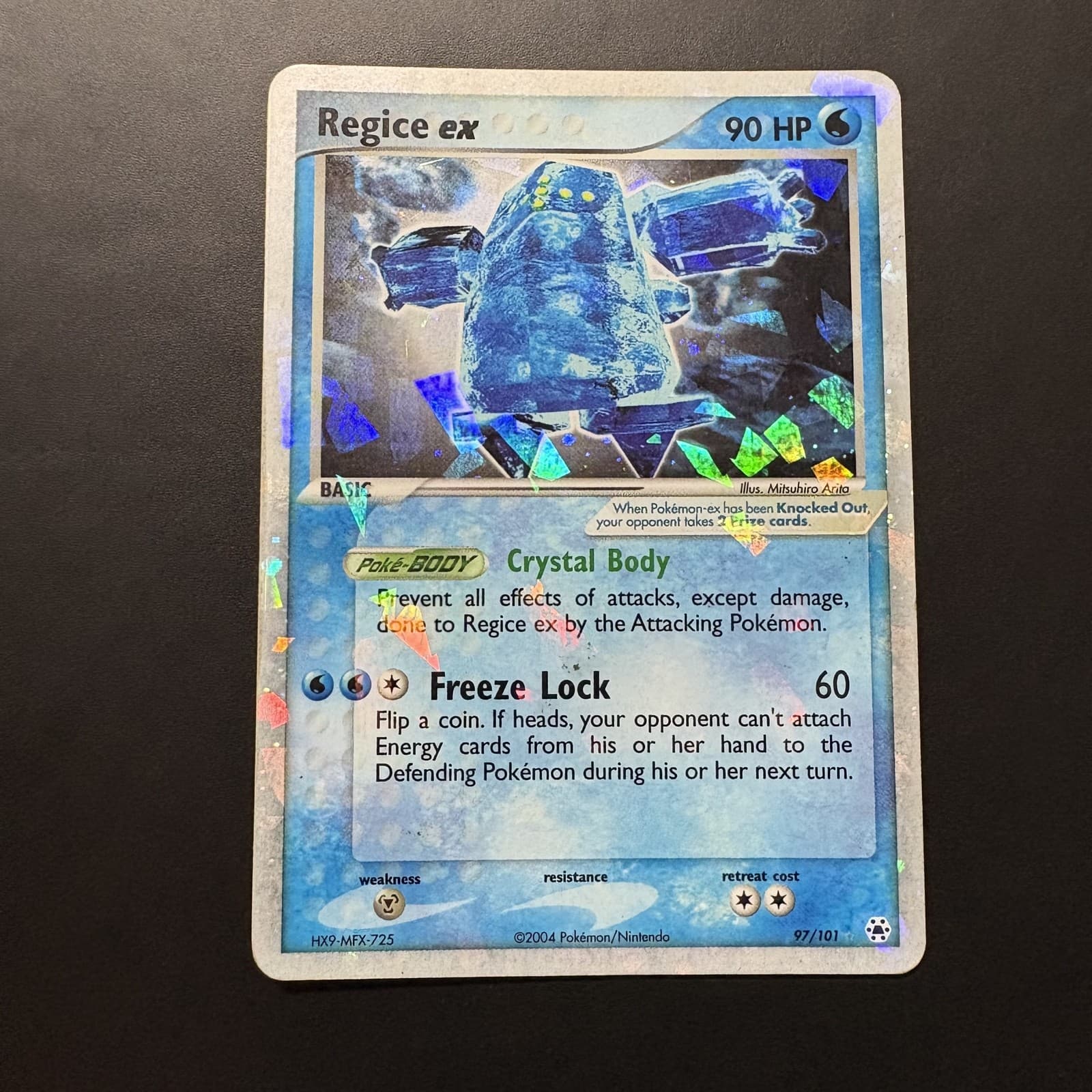 Regice ex 97/101 EX Hidden Legends Holo HP