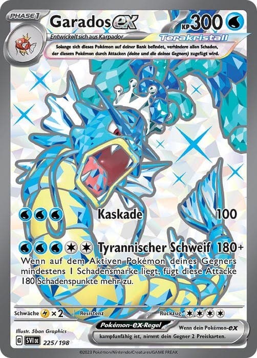 POKEMON - Karmesin & Purpur - Garados EX - 225/198 - deutsch