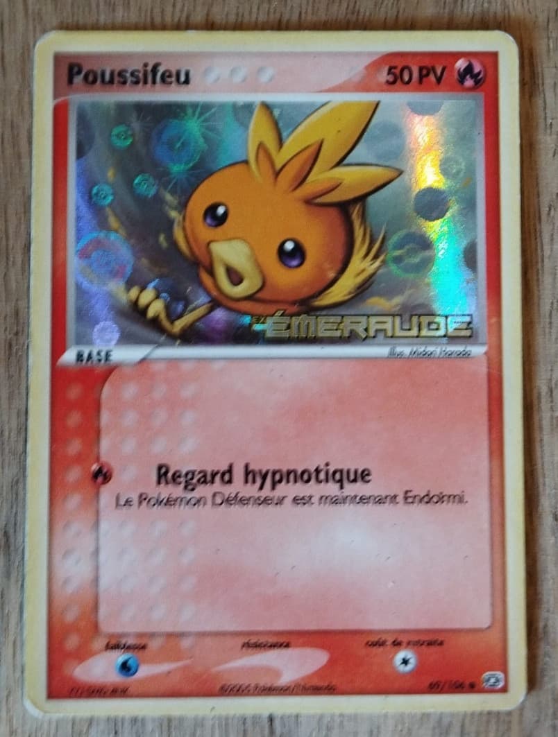 Carte Pokemon Poussifeu 69/106 Holo  Ex Emeraude Fr