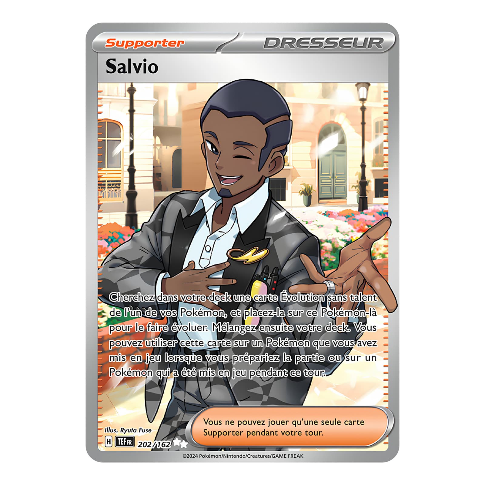 Salvio 202/162 🇫🇷 Carte Pokémon EV05 Forces Temporelles EV5 FA Full Art NM TCG