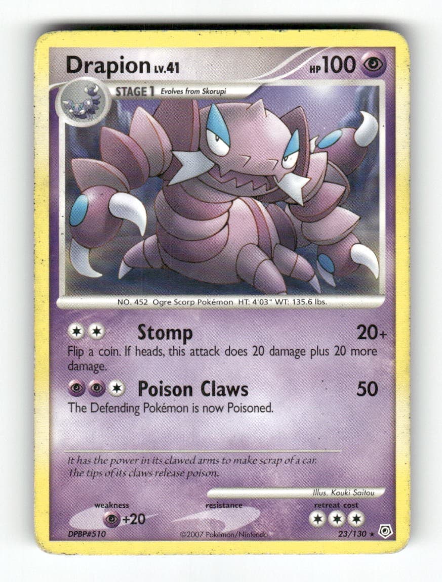 Drapion - 23/130 - Diamond & Pearl - Pokemon - Rare - HP