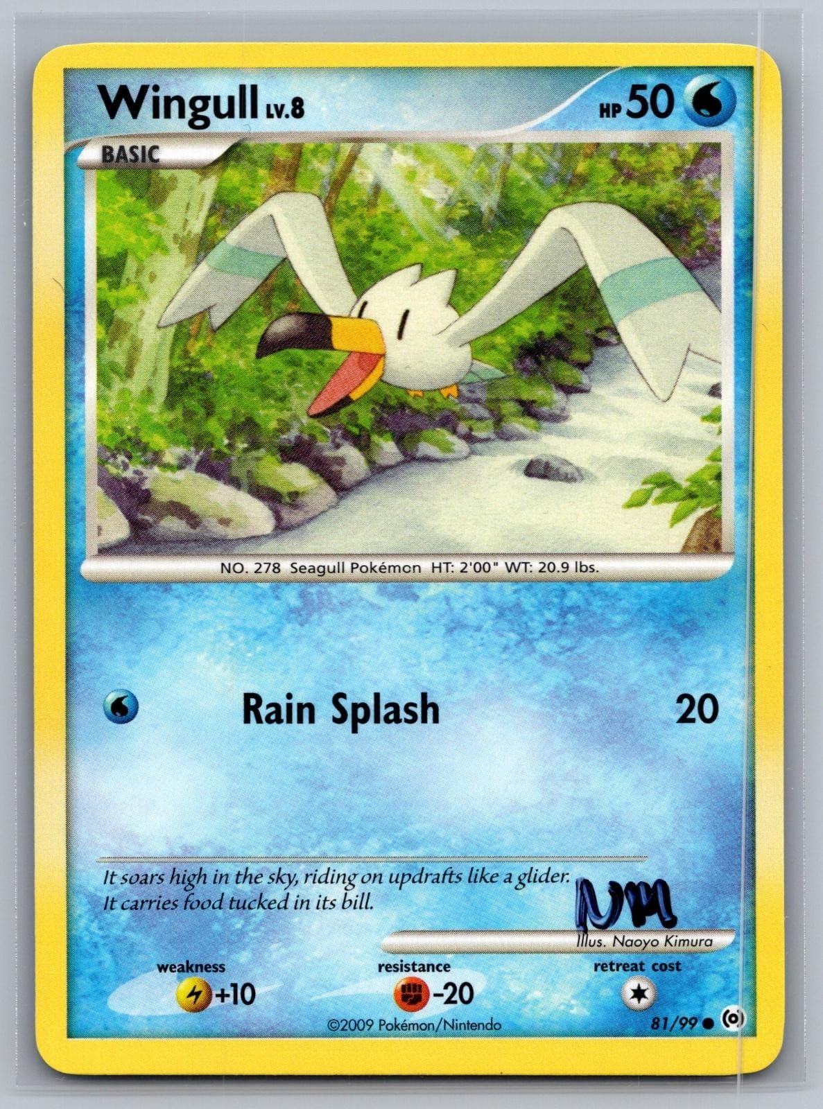 Wingull 81/99 Common Arceus Pokemon Near Mint