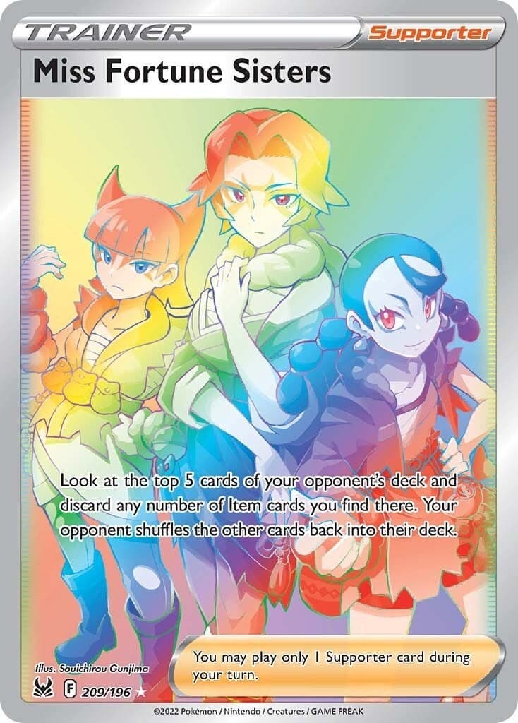 Miss Fortune Sisters (Secret) 209/196 Holofoil SWSH11: Lost Origin NM EN
