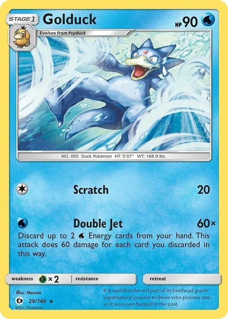 Golduck Sun & Moon 29/149 Pokemon TCG Card NM/M Regular
