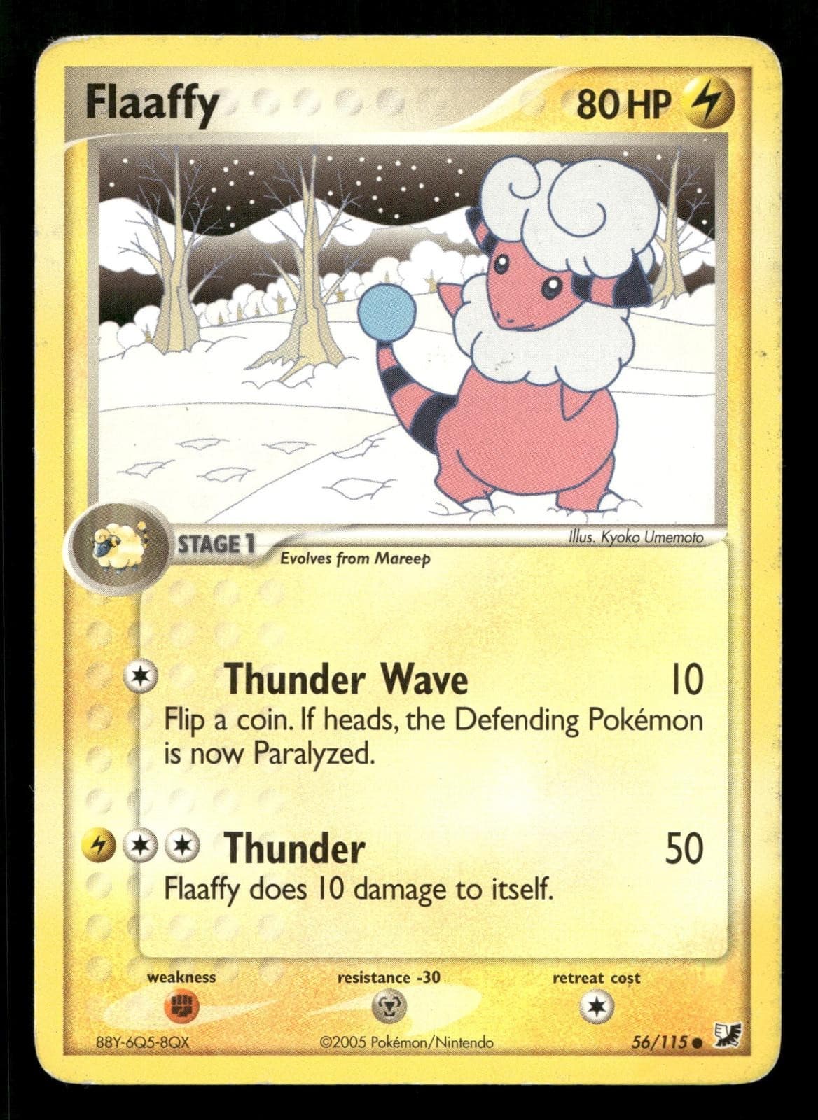 Flaaffy 56/115 Unseen Forces Common Heavily Played