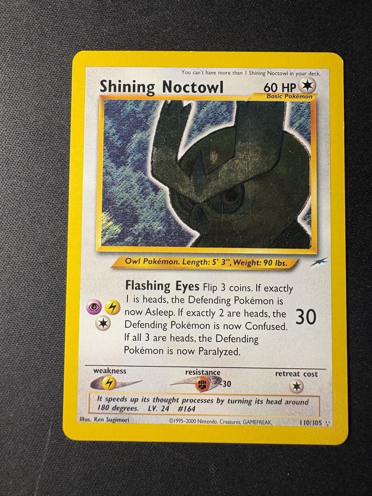 (LP+) Shining Noctowl 110/105 Neo Destiny Holo Pokemon TCG English
