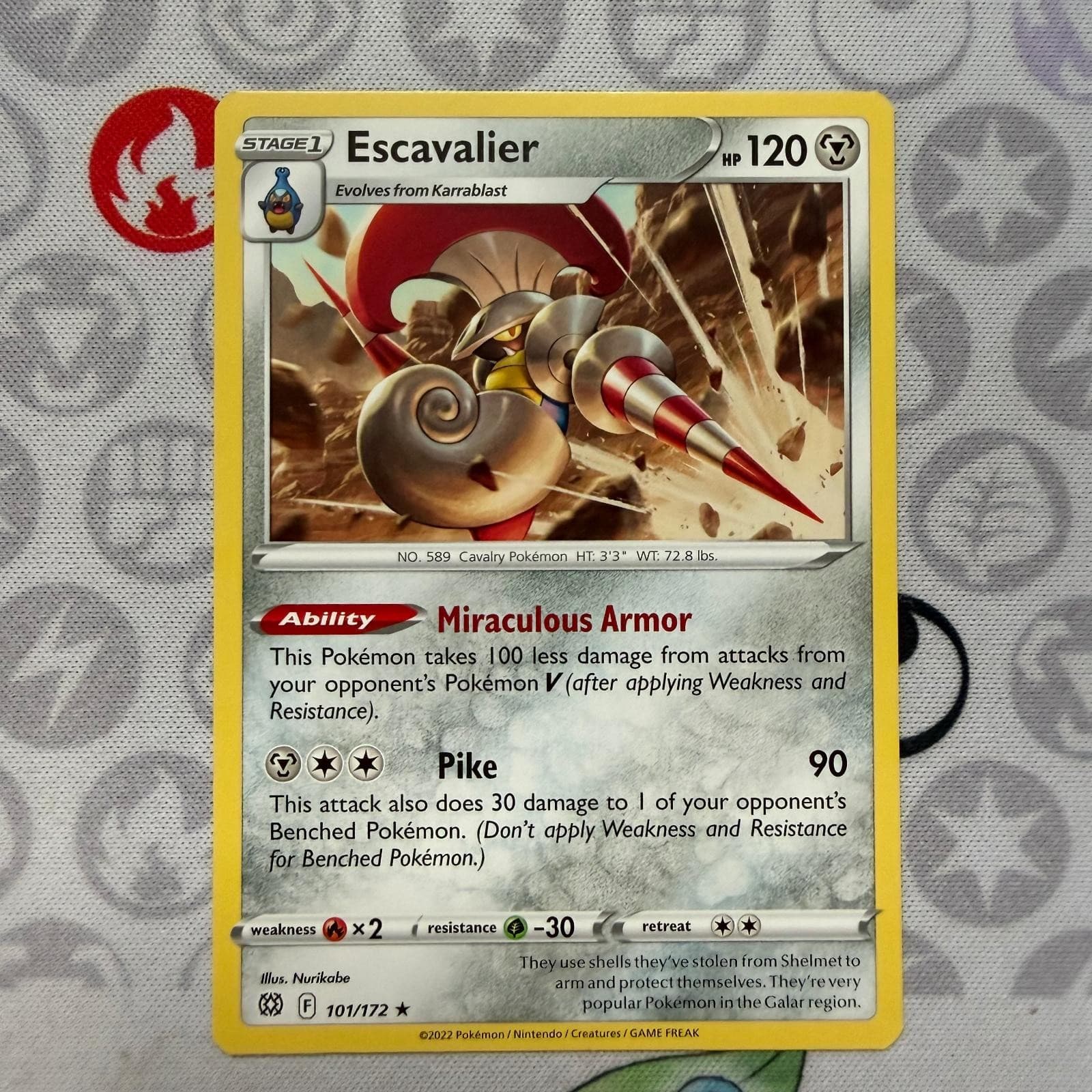 Escavalier 101/172 Rare Brilliant Stars Pokemon Near Mint