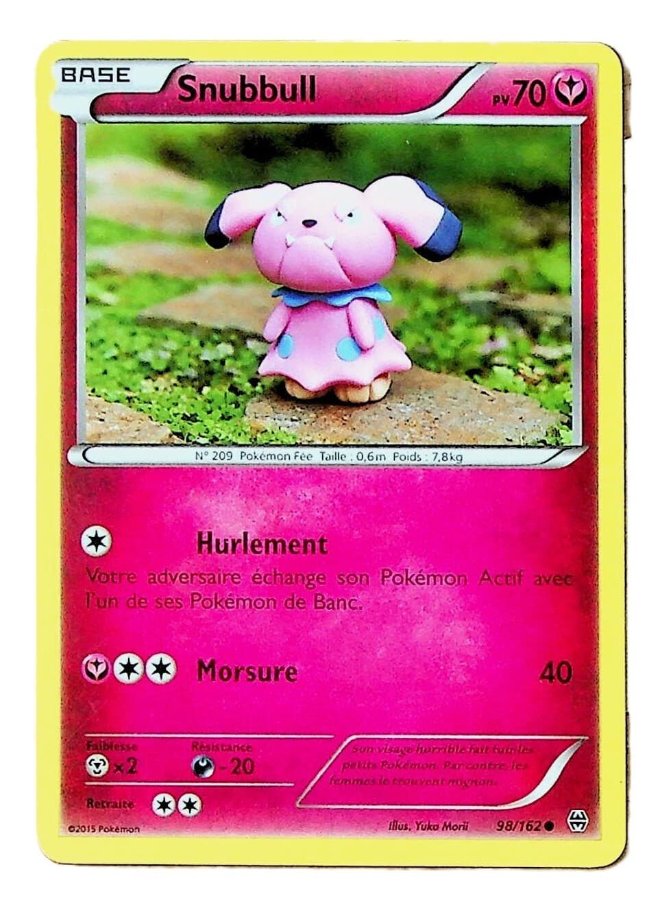 Carte Pokemon 98/162 Snubbull  XY : Impulsion Turbo
