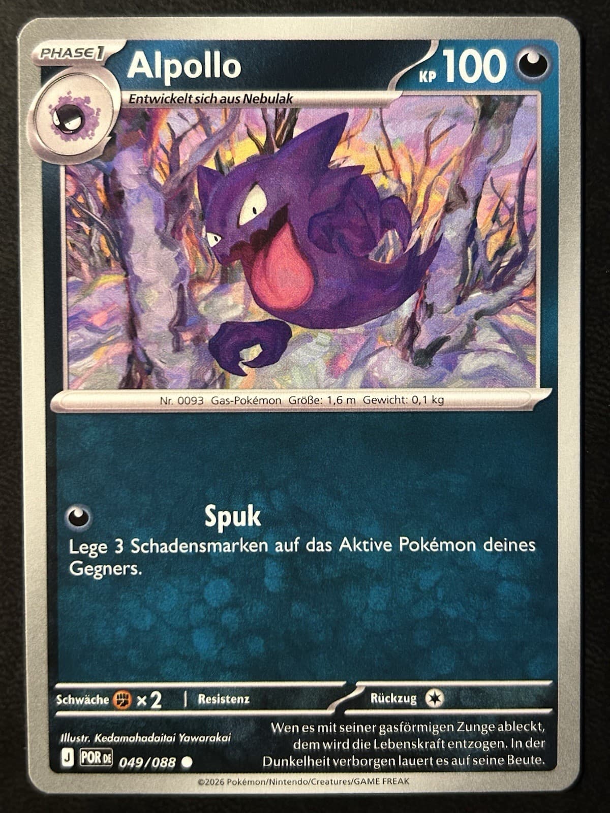 Pokemon Alpollo 49/88 Optimale Ordnung Common DE NM-Mint