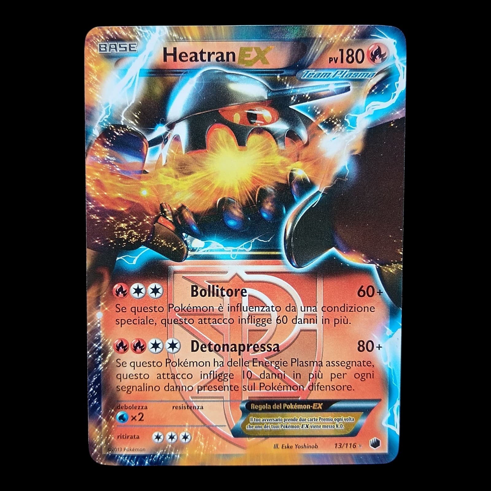 *HH* Card Pokémon Heatran Ex 13/116 Glaciazione Plasma Cards Pokemon ITA 