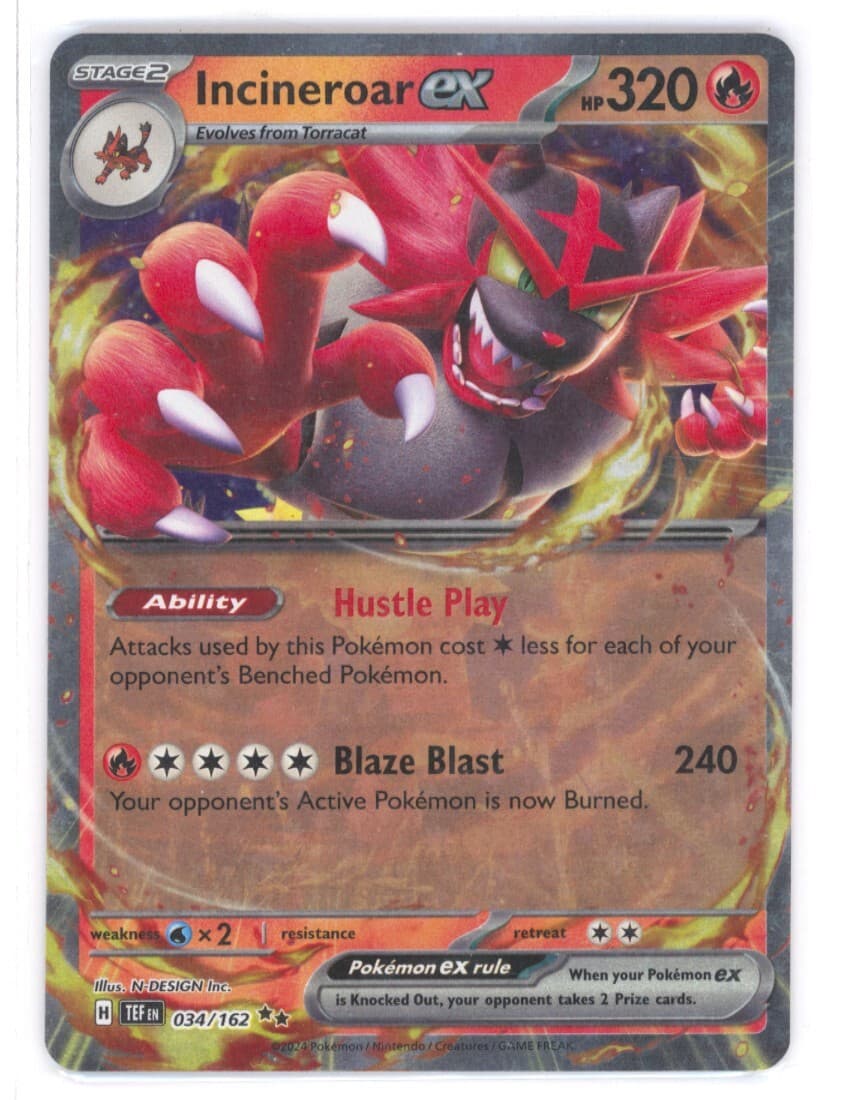 Incineroar ex #34 Pokemon Temporal Forces NM 0321#47