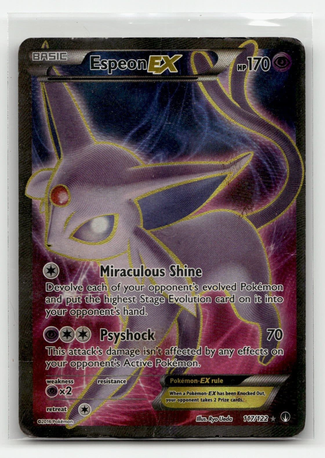 Espeon EX (Full Art) 117/122 XY - BREAKpoint Holofoil Pokemon