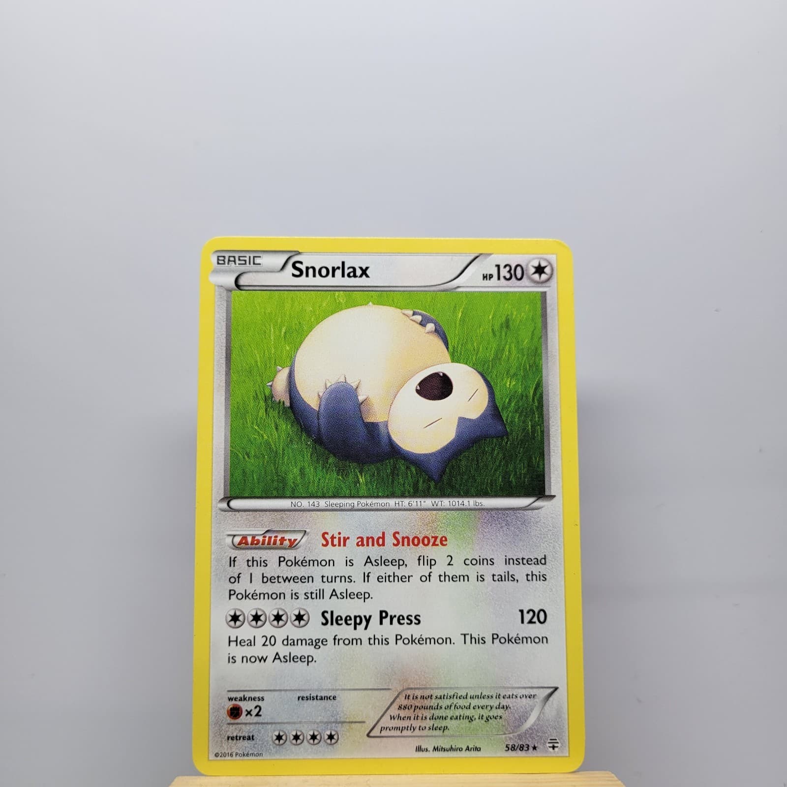 Snorlax 58/83 Rare Generations Pokemon Lightly Played