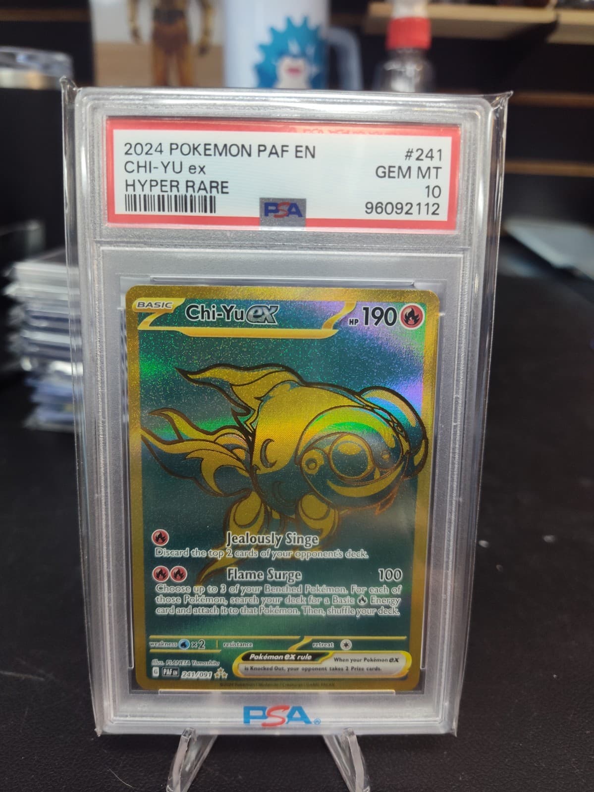 2024 Pokemon Paldean Fates En Chi Yu Ex #241 PSA 10