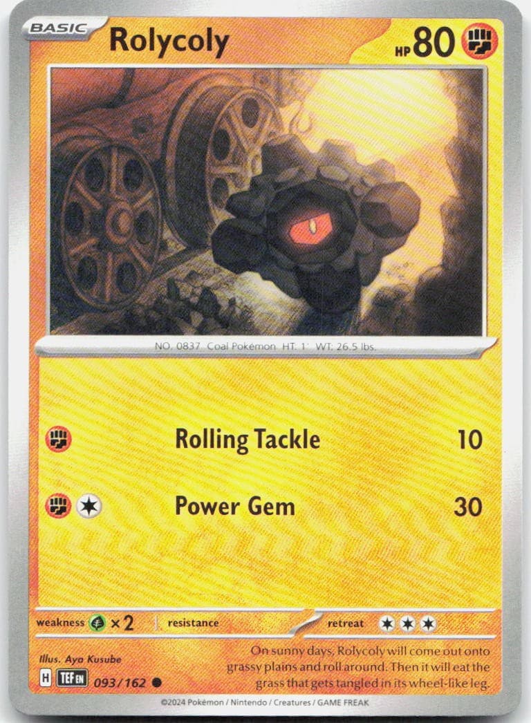Rolycoly 093/162 SV05 Temporal Forces C NM Pokémon — English