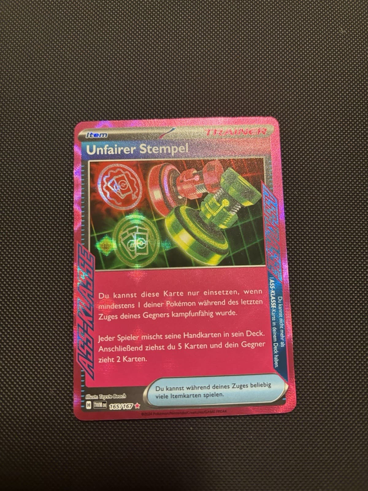 ACE-SPEC Unfairer Stempel 165/167 Pokémon TCG Maskerade Im Zwielicht