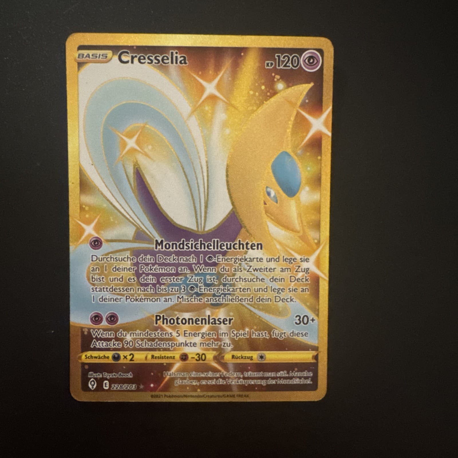 🧡 Pokemon Cresselia 228/203 Drachenwandel Deutsch GOLD