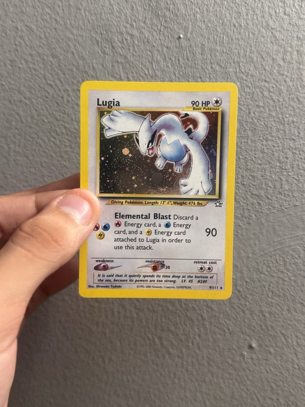 Lugia 9/111 Neo Genesis Holo Rare Pokemon TCG Card English CLEAN
