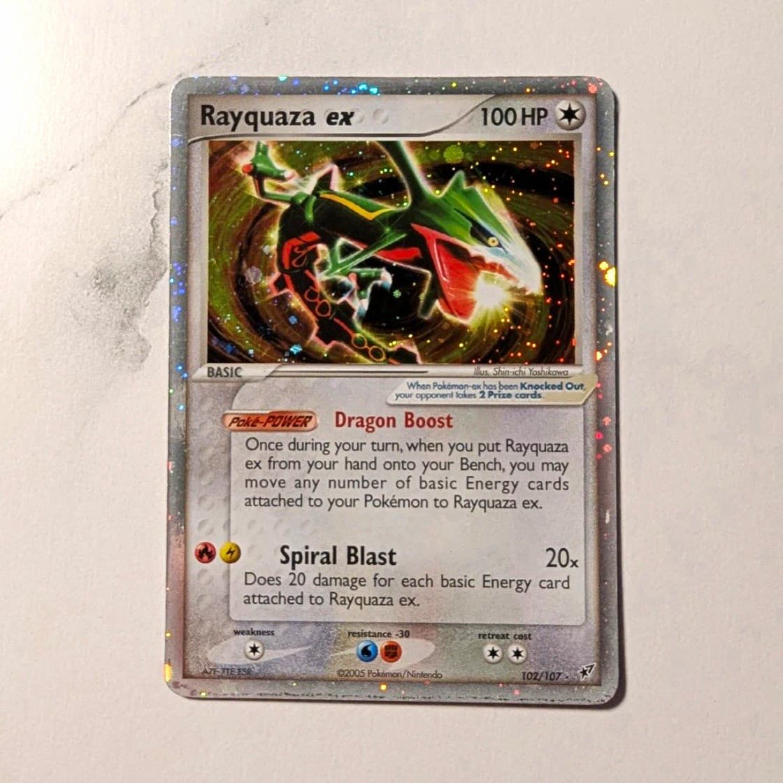 Pokemon Rayquaza ex 102/107 EX Deoxys Holo Ultra Rare English HP 100