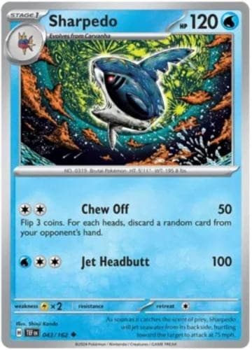 Sharpedo 043/162 Temporal Forces Regular