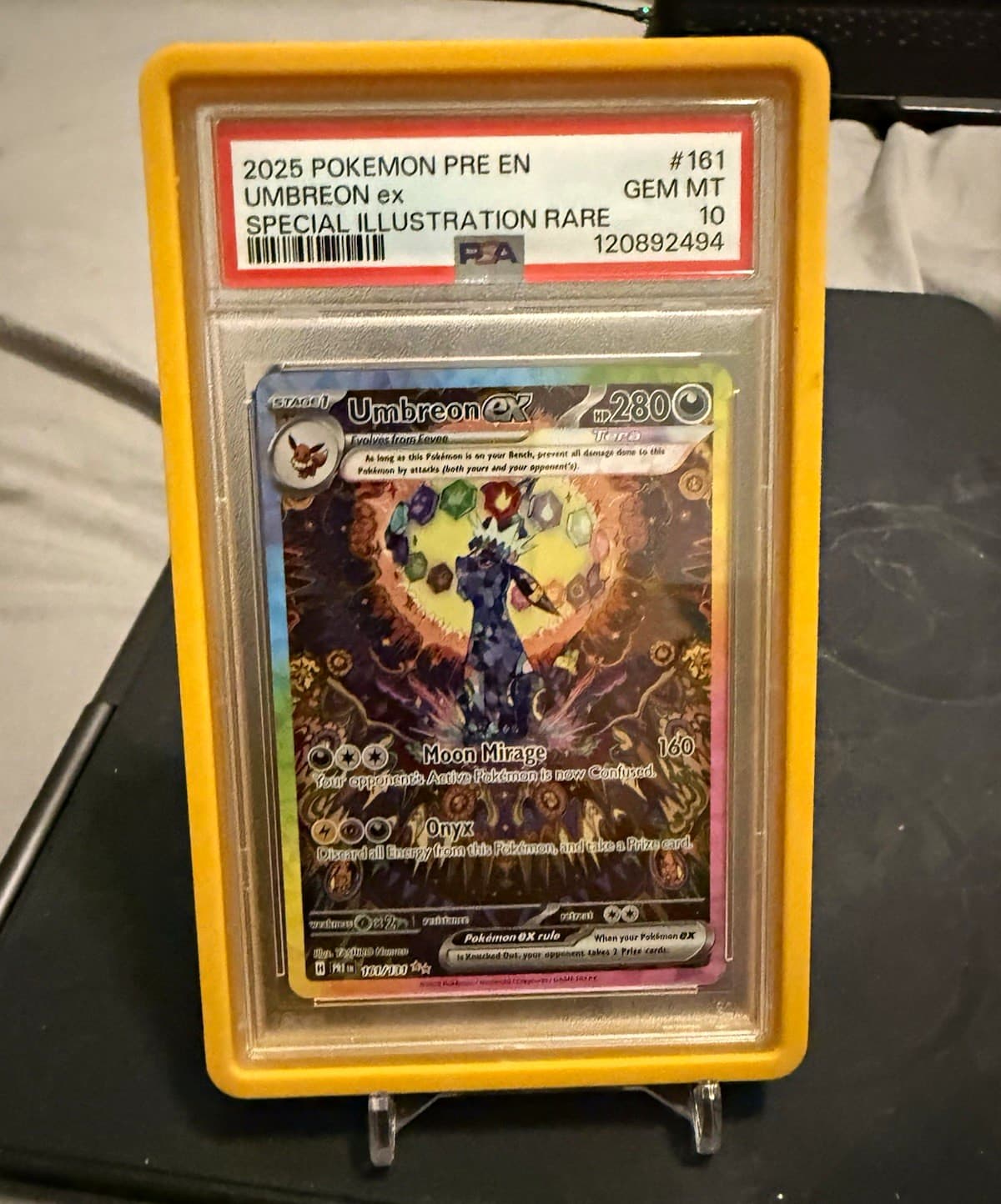 The Pokémon Company Sv Prismatic Evolutions Umbreon ex 161/131 SIR Holo PSA 10